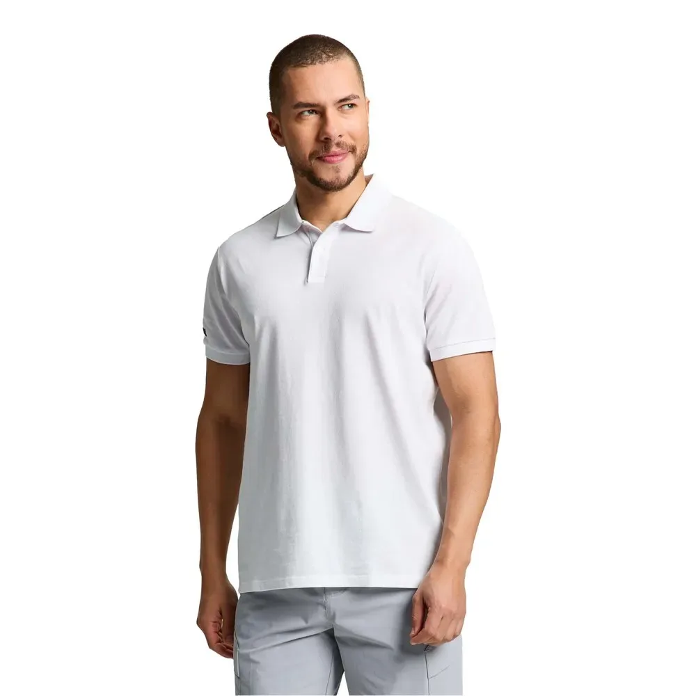 Deck Short Sleeve Polo Bright White L Men - SLAM - FashionsVida
