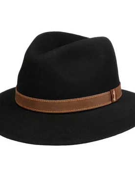 Nero Pack Away Hat by - brown - Female - Size: 62 cm - Borsalino - FashionsVida