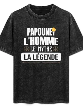 Papa L'homme Le Mythe La Légende - Cadeau Anniversaire Papa T-Shirt Work Utility Short Sleeve Shirt - Aliexpress - FashionsVida