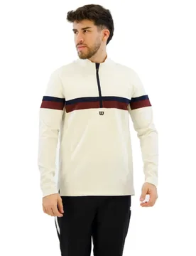 Elevate Performance Half Zip Long Sleeve T-shirt Sandrift 2XL - Wilson - FashionsVida