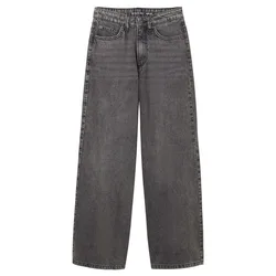 Jean 1041068 Wide Fit Used Mid Stone Grey Denim 140 cm Fille