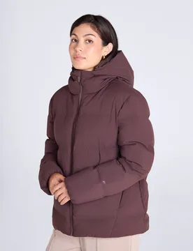 Cosi Cloud Womens Down Jacket - Brown - Brown - Size: 10 - Animal - FashionsVida
