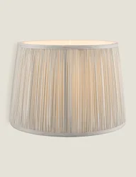 Hemsley Pleated Lamp Shade Silver