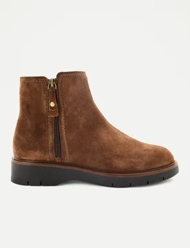 Botín plano de mujer con cremallera lateral - LT Comfort - FashionsVida