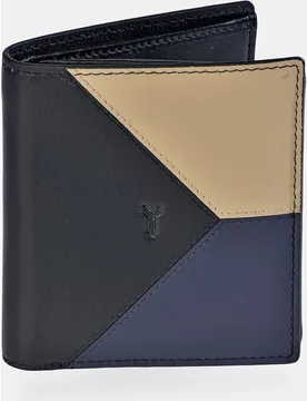 Cartera hombre en piel color combinado - Yanko - FashionsVida