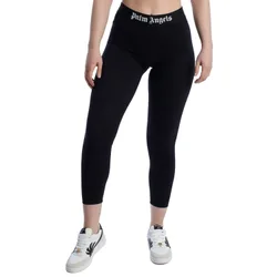 Womens Fitted Leggings With Logo Pwvg009c99fab0011001 - Black - Size Xxs/x-Small