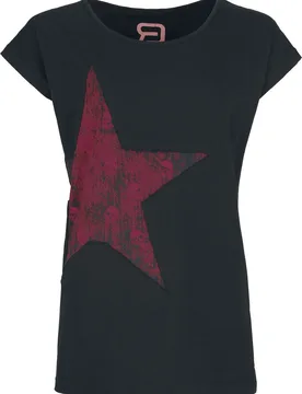 T-Shirt für Damen schwarz "Keep Me Going" von - Frauen - female - RED by EMP - FashionsVida