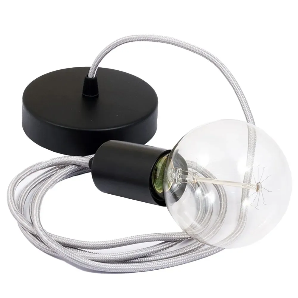 Cables Suspension Luminaire Rm02 1 M Silver / Black One Size - Creative - FashionsVida