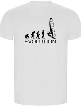 T-shirt à Manches Courtes Evolution Windsurf Eco White L - Kruskis - FashionsVida