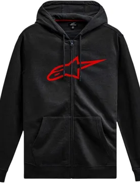 Felpa AGELESS ZIP V3 Nero/Rosso taglia S - Alpinestars - FashionsVida