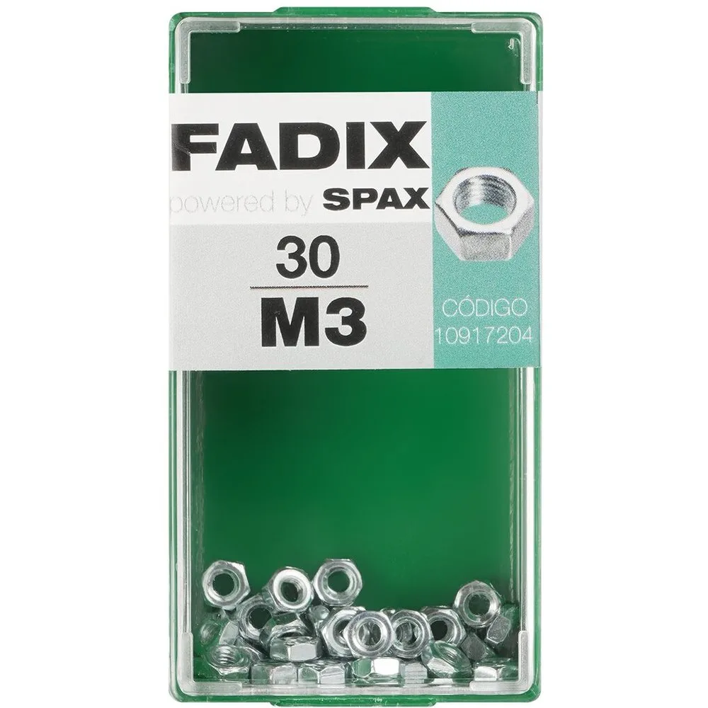 Tuerca Hexagonal Cincada M3 - Caja 30 Uds - FADIX - FashionsVida