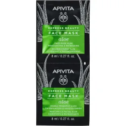 Mascarilla Facial Aloe Hidratante Y Refrescante Express Beauty 2*8 Ml