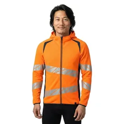 Sweat-shirt à Zip Accelerate Safe 19284 Hi-Vis Orange / Dark Petroleum M