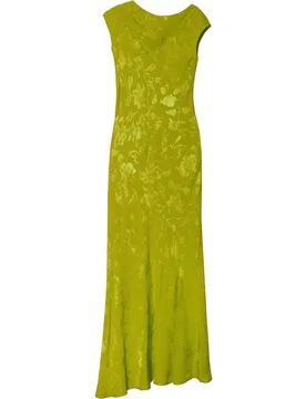 Vestido midi jacquard sin mangas - The-Are - FashionsVida