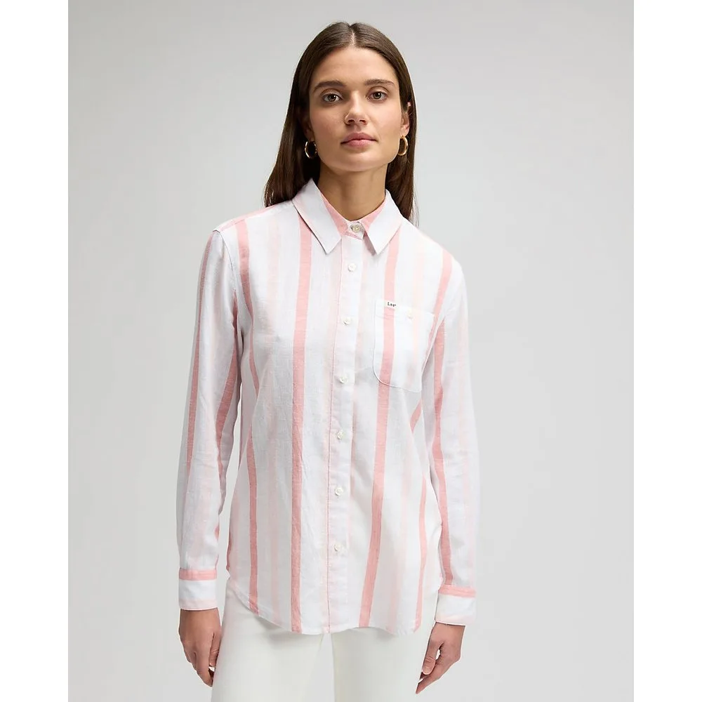 Camisa de mujer de manga larga a rayas - Lee - FashionsVida