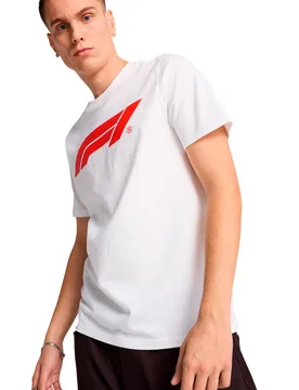 F1 essentials logo camiseta manga corta hombre Blanco (S) - Puma - FashionsVida
