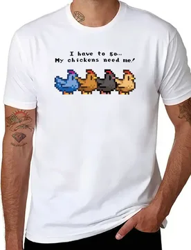 I have to go My chickens need me! T-Shirt t shirts for man graphic vintage t shirt for man T-Shirt - Aliexpress - FashionsVida