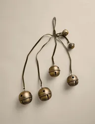 Brass Hanging Cascading Bells Decoration Antique Brass