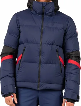Wasserfeste Skijacke mit Daunen Daille Down Jacket Dark Navy für Herren Größe M Navy blau - Rossignol - FashionsVida