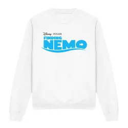 Unisex Finding Nemo Logo Sweatshirt White Size: Large - White - Size: L