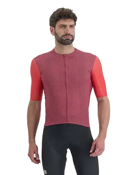 Maglia A Maniche Corte Checkmate Pompelmo / Mulled / Grape - Sportful - FashionsVida