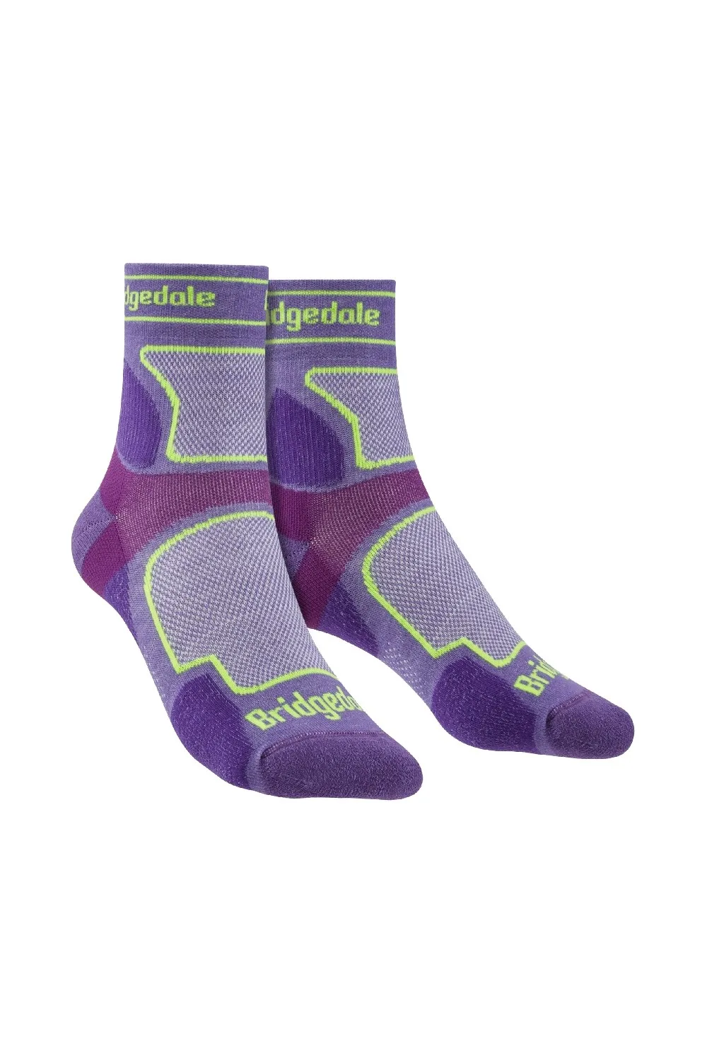 Womens Running Ultralight Coolmax Crew Socks - - Size: S - Bridgedale - FashionsVida