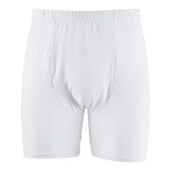Boxershort mit Eingriff weiss L Herren