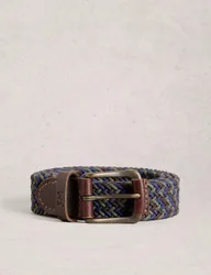 Stretch Woven Belt Blue male