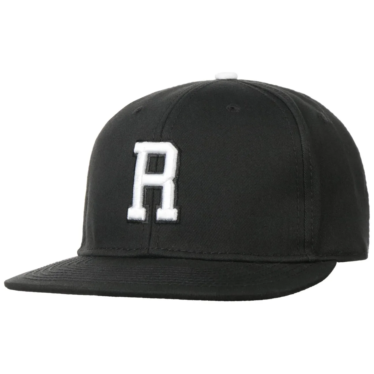 R Letter Snapback Cap - black - Size: One Size - Hatshopping.co.uk - FashionsVida