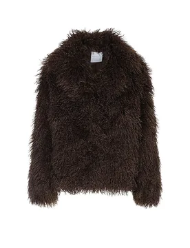 Veste imitation fourrure LIAS marron 44 - Rino&pelle - FashionsVida