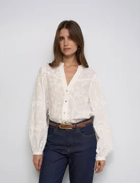Blusa con bordados de mujer - Salsa Jeans - FashionsVida