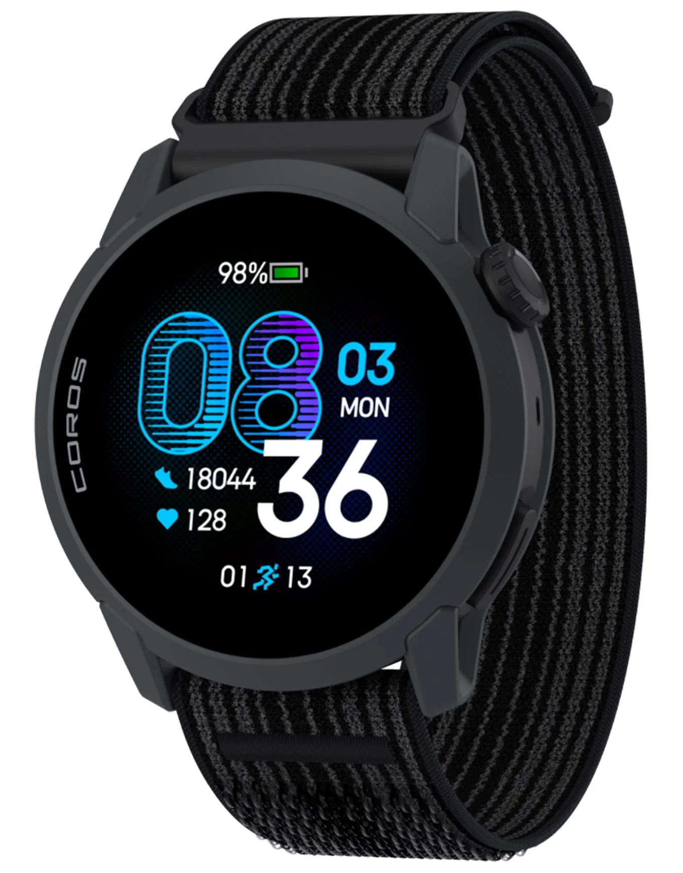 Montre GPS connectée - Pace 4 Nylon Black - Noir - COROS - FashionsVida