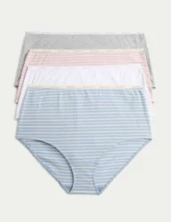 Pk Cotton Rich Full Briefs Light Blue Mix female