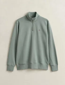 Sudadera de hombre Shield con media cremallera - Gant - FashionsVida