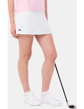Falda de golf con forro ultra dry en azul - Lacoste - FashionsVida