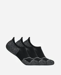 Invisible Sock 3 Pk in Black, Size Medium