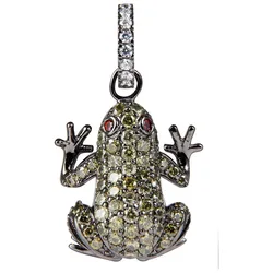 Collana Jla-pen-frog3 Green / Ip Black One Size