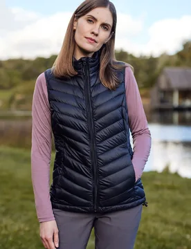 Featherweight II Womens Extreme Down Gilet - Black - Black - Size: 16 - Mountain Warehouse - FashionsVida