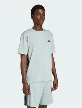 T-shirt Workout Essentials Feelready 3 Stripes 3XL Wonder Sage / Black - Adidas - FashionsVida