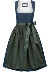 Dirndl Olivia (blau, Gr. 48) von Heimatgwand für Damen, 100% Polyester