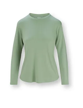 Camiseta de manga larga TOM verde M - Studio - FashionsVida