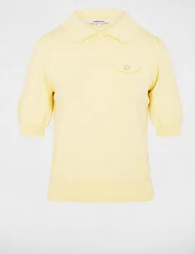 Jersey de mujer con mangas abullonadas y bolsillo - Morgan - FashionsVida