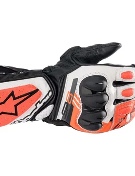 Guanti Moto in Pelle SP-8 V3 Fluo Rosso Bianco N taglia 3X - Alpinestars - FashionsVida