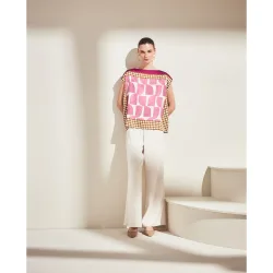 Pantalón ancho de mujer liso