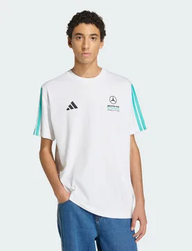 T-SHIRT MERCEDES-AMG PETRONAS FORMULA 1 TEAM DNA 2XL White / Semi Mint Rush - Adidas - FashionsVida