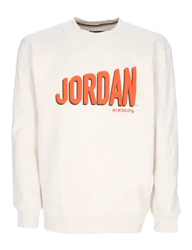 Felpa Girocollo Uomo Flight Mvp Graphic Fleece Crewneck Phantom/rush Orange/black - Jordan - FashionsVida