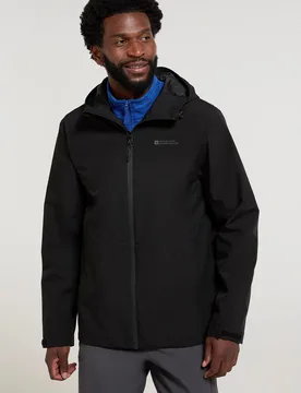 Covert Mens Waterproof Jacket - Black - Black - Size: XS - Mountain Warehouse - FashionsVida