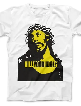 Men's Funny Cartoon Tees Kill Your Idols As Worn By Rose T-Shirt 100% Cotton Short Sleeve Hip Hop T-shirt Casual Mens Top - Aliexpress - FashionsVida