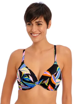 Womens 204727 Desert Disco Underwired Plunge Bikini Top - Multicolour - Size 32g - Freya - FashionsVida
