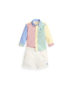 Baby Set Camicia con Pantaloni blu 68 - Ralph Lauren - FashionsVida